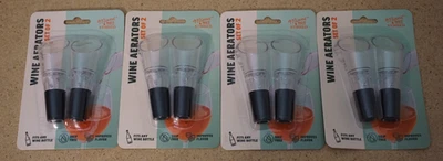 8 aireadores de vino para cualquier botella de vino | Sin goteo/fugas y sin BPA Foto 1 de 4