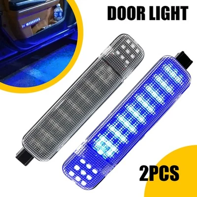 Par de luz de porta de cortesia LED azul para Chevrolet Avalanche 2500 1500 2002-2006 - Imagem 1 de 4