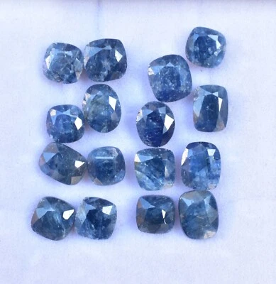 16 Pcs Untreated Natural Blue Ceylon Sapphire Certified Rare Loose Gemstone - Image 1 of 4