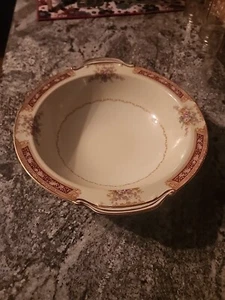 Footed Round VINTAGE NORITAKE M Occupied Japan Vegetable Bowl, circa 1945-52. - Picture 1 of 8