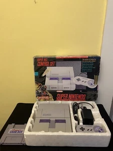 Sistema de Juego de Control Super Nintendo SNES con Caja y Super Game Boy - LEER *PROBADO* - Imagen 1 de 23