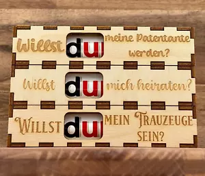 Schokolade Schokoriegel Geschenkverpackung Minifach Personalisiert Valentinstag - Bild 1 von 6