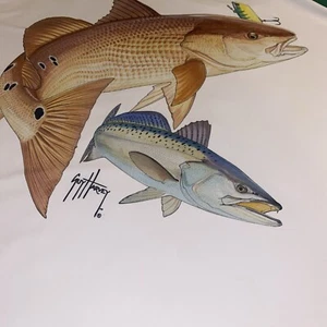 Guy Harvey Original T-Shirt Gr. 4x Forellenfische Made In USA - Bild 1 von 13