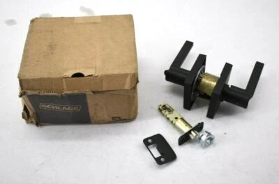 Schlage F51A LAT COL Custom Latitude Single Cylinder Keyed Entry - Black - Image 1 of 4