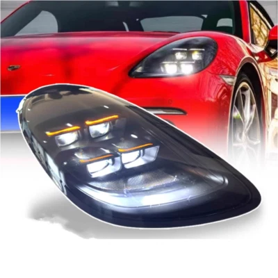 LED Headlights for 718/982 Boxter Cayman 2016-25 DRL Dynamic Start Up Animation - Image 1 of 4