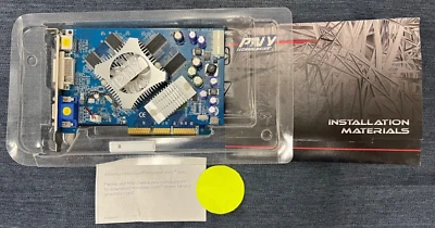 PNY VCG6625AWB AGP VERTO GE FORCE 6600 GRAPHICS CARD - Image 1 of 4