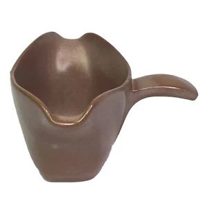 Vintage FRANKOMA Plainsman Brown Handled Gravy Boat 2 Spouts #6S - Picture 1 of 9