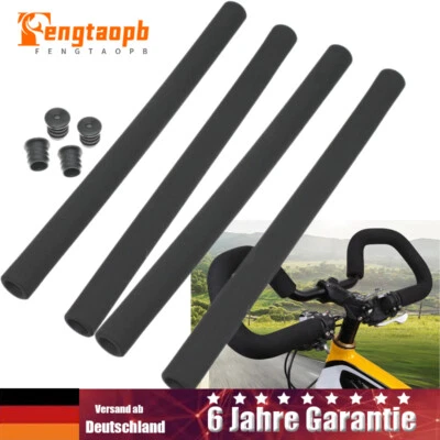 1/2Paar Fahrrad-Lenkergriffe Schaumstoff flexible Fahrradlenkerabdeckung Schwarz - Bild 1 von 4