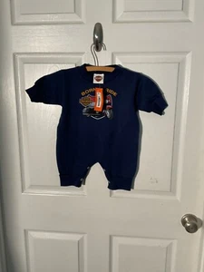 NWT Harley Davidson Fleece Romper Born To Ride 6mths El Paso Texas - Picture 1 of 4