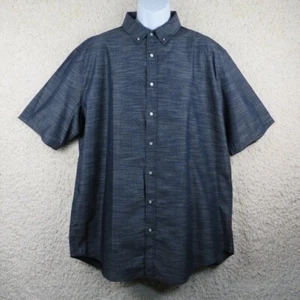 Beverly Hills Polo Club * kurzärmliges Button-Down-Hemd mit geschwungenem Saum für Herren ~ 3XLT - Bild 1 von 11