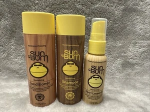 Lote de 3 - Champú revitalizante Sun Bum 3 oz y revitalizante - Imagen 1 de 9