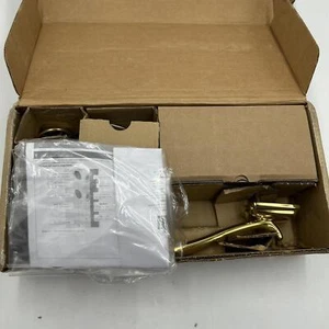 Schlage F62CAM505ACC605RH Camelot Handleset Keyed 2-Sides RH Lever, Bright Brass - Picture 1 of 8
