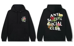 DS Anti Social Club weiß ASSC produzieren schwarzer Hoodie Supreme BAPE KITH FOG - Bild 1 von 12