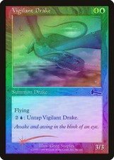 Vigilant Drake FOIL Urza's Legacy NM Blue Common MAGIC GATHERING CARD ABUGames