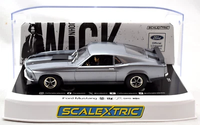 Scalextric Ford Mustang BOSS 429 - John Wick DPR 1/32 Scale Slot Car C4497 - Image 1 of 3