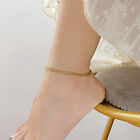 Women Girl Anklet Bracelet Waterproof Layered Link Chain Jewelry Gift Adjustable
