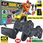 4k Retro Game Console Plug&play 30000+ Video Game Stick +2x Wireless Controllers