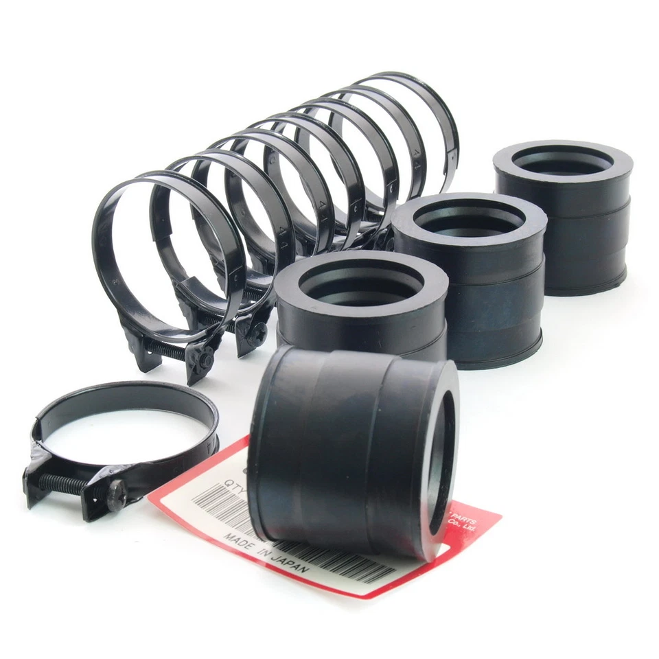 Honda CB 500 Four K0 K1 K2 Ansauggummis Ansaugstutzen + Klemmen Set Insulator - Bild 1 von 1