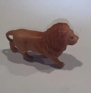 "Estatuilla de juguete vintage de gato león celuloide juguete Japón antigua 5"" pulgadas" - Imagen 1 de 8