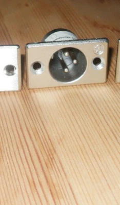 High Quality XLR Recessed Plug 3 Pin Gold Plated Contacts NT Made in SWISS - Image 1 of 2