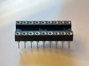 18 WAY BEST QUALITY DIL TURNED PIN IC SOCKETS (x1) bsa0H - Bild 1 von 3