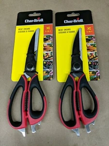 2 - Char-Broil Comfort Grip 5-in-1 Stainless Steel Meat Shears - 8157 - NEW - Picture 1 of 3