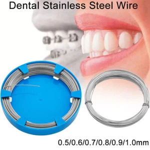 Dental Edelstahldraht Draht Orthodontische Chirurgische Instrumente 0.5mm-1.0mm - Bild 1 von 11