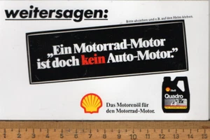 Aufkleber : Shell Quadro TX *Motorenöl für den Motorrad-Motor (E31) - Bild 1 von 1