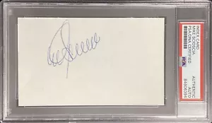 Mike Scioscia Signed Index Card Baseball Los Angeles Dodgers Autograph PSA/DNA - Picture 1 of 2