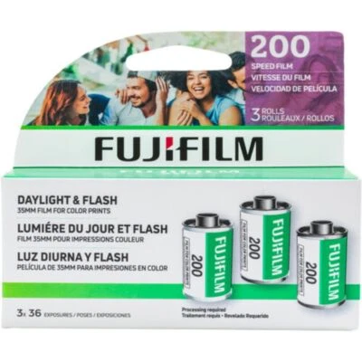 Fujifilm Fujicolor 200 Color Negative Film(35mm Roll Film, 36 Exposures, 3-Pack) - Image 1 of 2