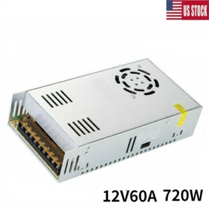 Power Supply Adapter 12V60A 720W AC to DC Transformer Switch for LED Strip Light - Picture 1 of 9