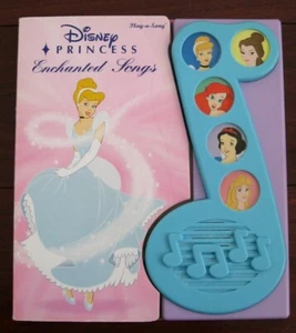 Disney Principesse Canzoni Incantate Play-a-Song Board Libro Biancaneve Ariel Belle - Foto 1 di 2