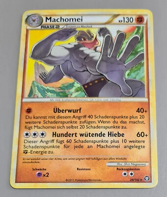 Machomei # 26/102 Rare HS Triumph Triumphant 2010-11 Pokemon Deutsch N.Mint-Mint - Bild 1 von 4