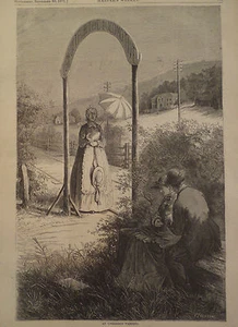 UNBEACHTETE WARNUNG ACHTEN SIE AUF DIE LOKOMOTIVE MOTHER NEW YORK HARPER'S WEEKLY 1871 - Bild 1 von 2
