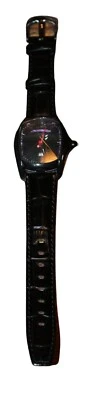 Reloj Pulsera Chronotech Mujer Cuero Negro Cristal Swarovski NUEVO Cara Facetada Foto 1 de 4