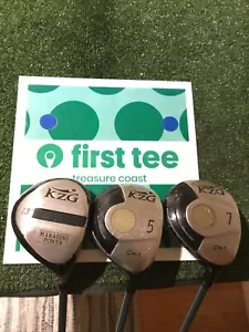KZG Ladies CH-1 Woods Set (Driver, 5W, 7W) Extra Low Flex Harrison Graphite - Picture 1 of 11