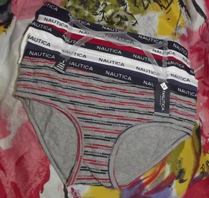 5 BRAGAS HIPSTER DE ALGODÓN CINTURA FIRMA 5PKN NAUTICA NT9915 NUEVAS XL - Imagen 1 de 2