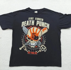 Five Finger Death Punch Got Your Six Tour 2018 Mens T Shirt Size 2XL Black - Picture 1 of 9