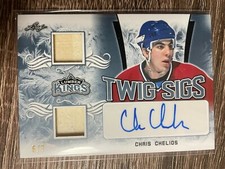 CHRIS CHELIOS 2019-20 Leaf Lumber Kings Twig Sigs Auto #6/7
