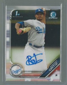 2019 BOWMAN CHROME PROSPECTS ROBINSON ORTIZ DODGERS RC ROOKIE AUTO RARE #CPA-RO