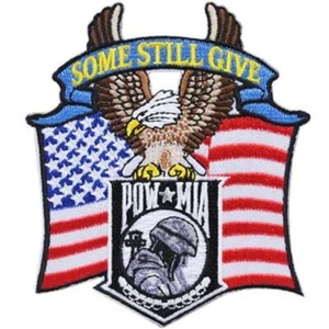 MILITARY PATCH-POW*MIA,EAGLE-USA "SOME STILL GIVE" (4") - PM0435 - Picture 1 of 1
