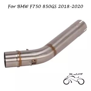 Tubo de conexión de enlace medio escape motor BMW F750GS 850GS 2018-2020 51 mm deslizamiento para BMW F750GS 850GS 2018-2020 - Imagen 1 de 5