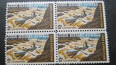 Scott 1374 BLOCK of 4 6c John Wesley Powell MNH FREE SHIPPING ON COMBINED ORDERS - Image 1 of 2