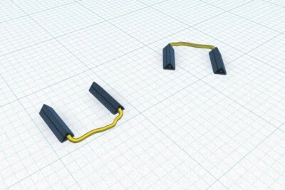 Cales de roues "type plastique" pour jets modernes-1/48 (Mirage-Jaguar-Rafale) - Photo 1/4