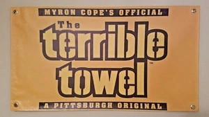 NEW Pittsburgh Steelers Terrible Towel Vinyl Flag Picture Banner 20"×36" NFL USA - Picture 1 of 2