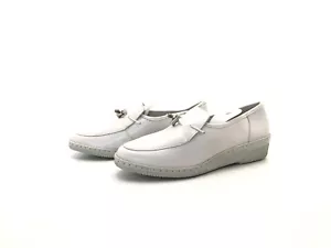 Zapatillas bajas mujer Jenny by Ara Slipper Loafers Comfort blancas talla 37 (Reino Unido 4) - Imagen 1 de 8