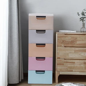 Slim Storage Chest Plastic Narrow Drawers Storage Cabinet 5 Drawer Vertical NEW - Picture 1 of 20