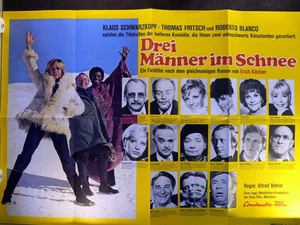 Drei Männer im Schnee - Klaus Schwarzkopf - Filmposter A1 84x60cm gefaltet - Picture 1 of 1