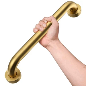 Shower Grab Bar,16 Inch Anti Slip Brushed Gold Stainless Steel Grab Bars for ... - Picture 1 of 9