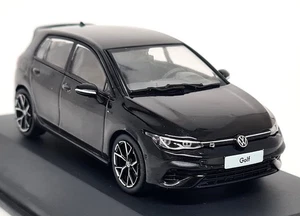 Solido 1/43 - Volkswagen Golf MK8 R Deep Black Pearl VW Diecast Model Car - Picture 1 of 6